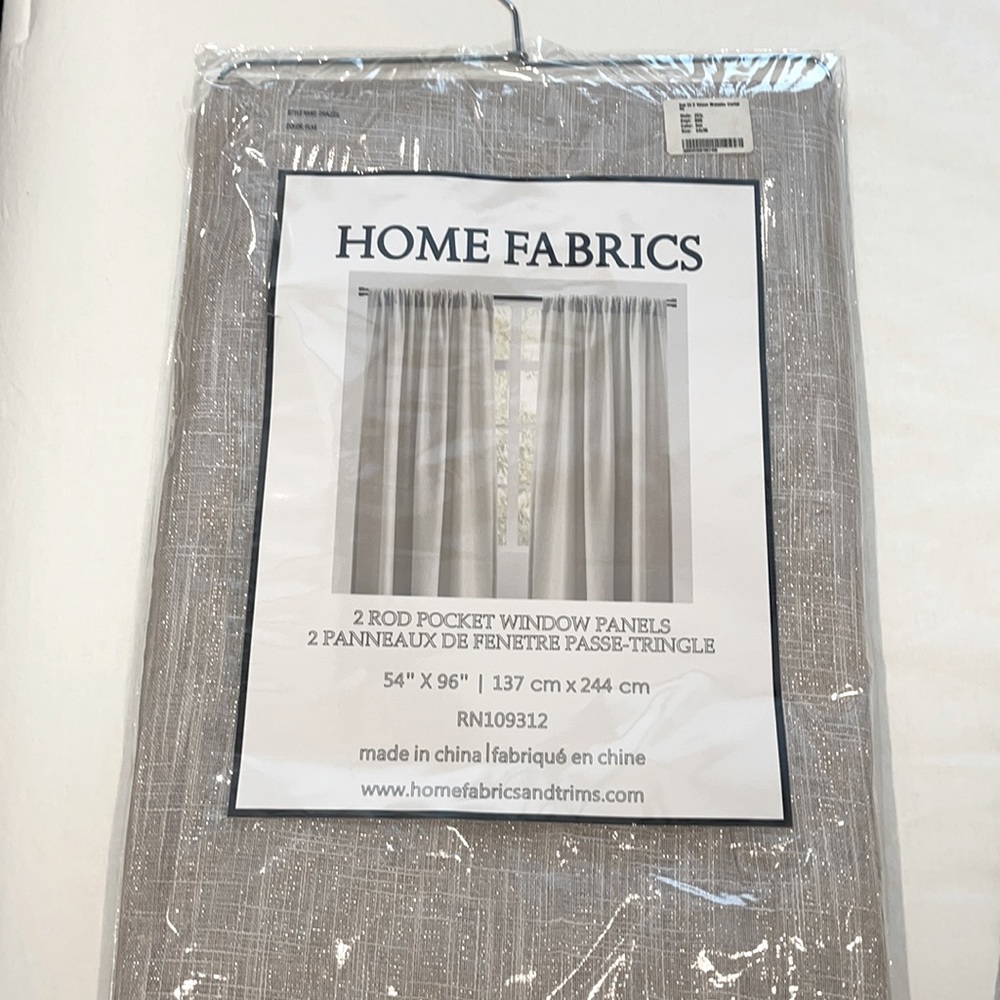 (2) taupe/metallic window panels